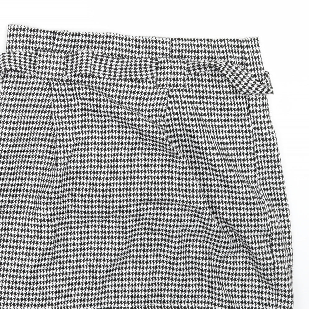 Primark Womens Black Check  Mini Skirt Size 10