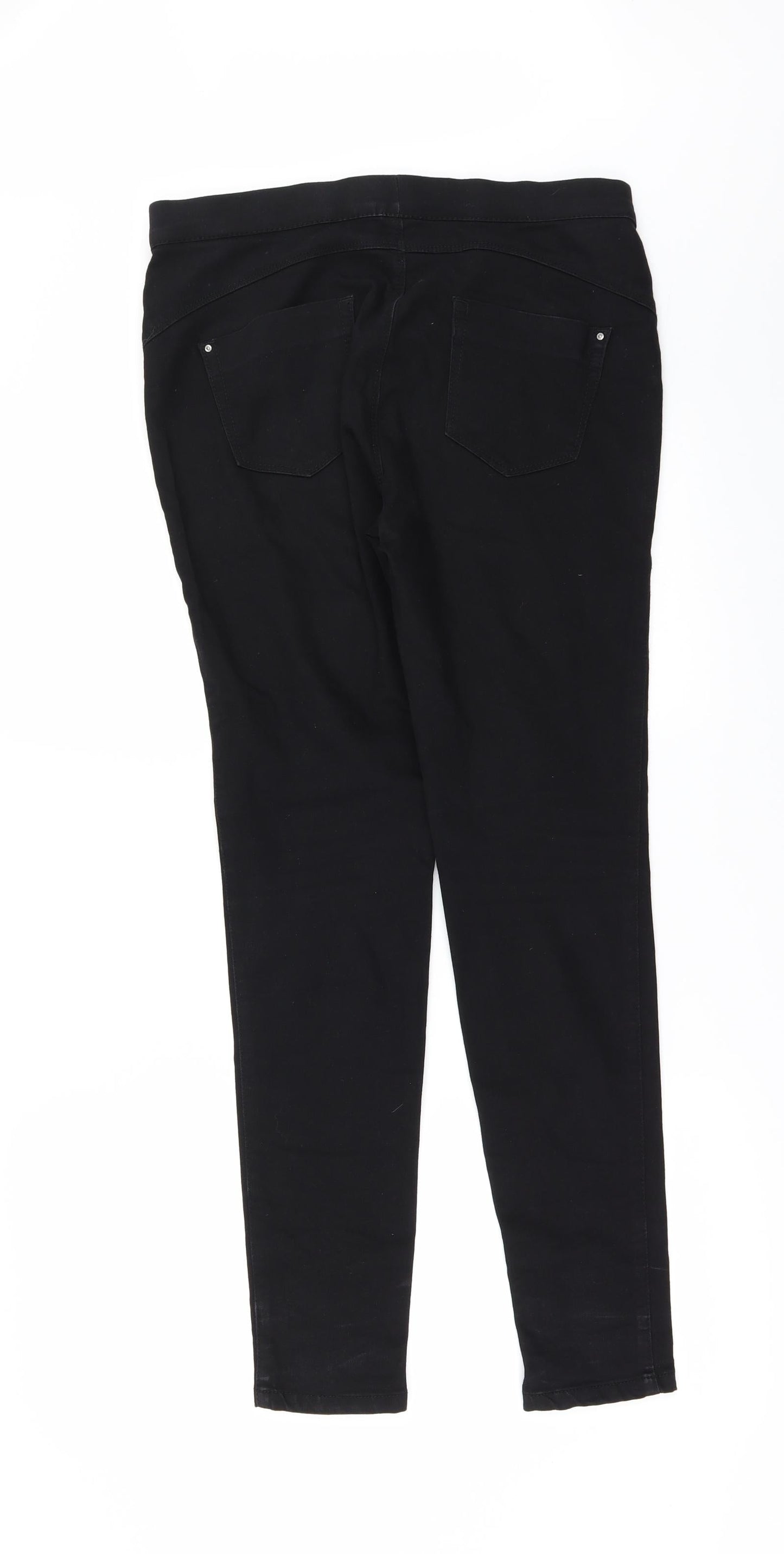 Denim & Co. Womens Black  Denim Jegging Jeans Size 10 L30 in