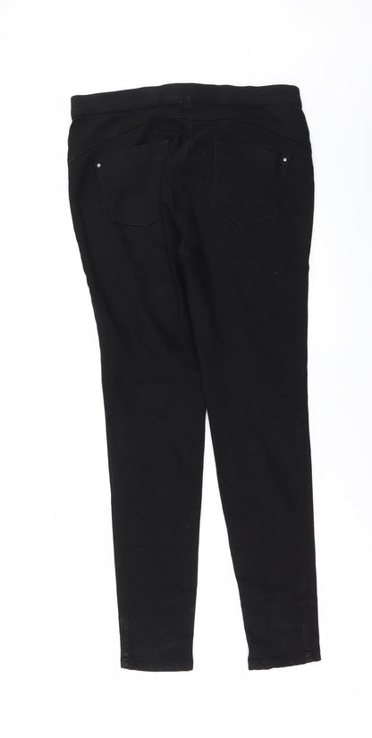 Denim & Co. Womens Black  Denim Jegging Jeans Size 10 L30 in