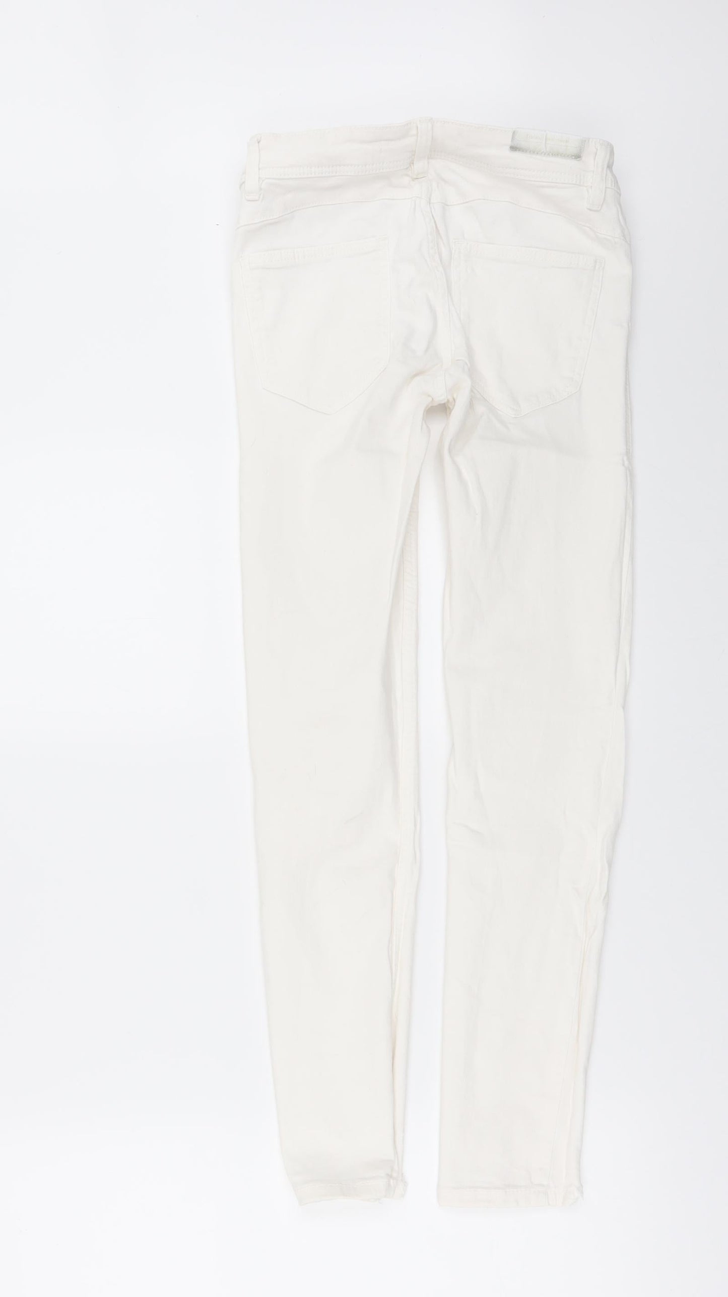 Zara Womens White  Denim Skinny Jeans Size 26 in L27 in