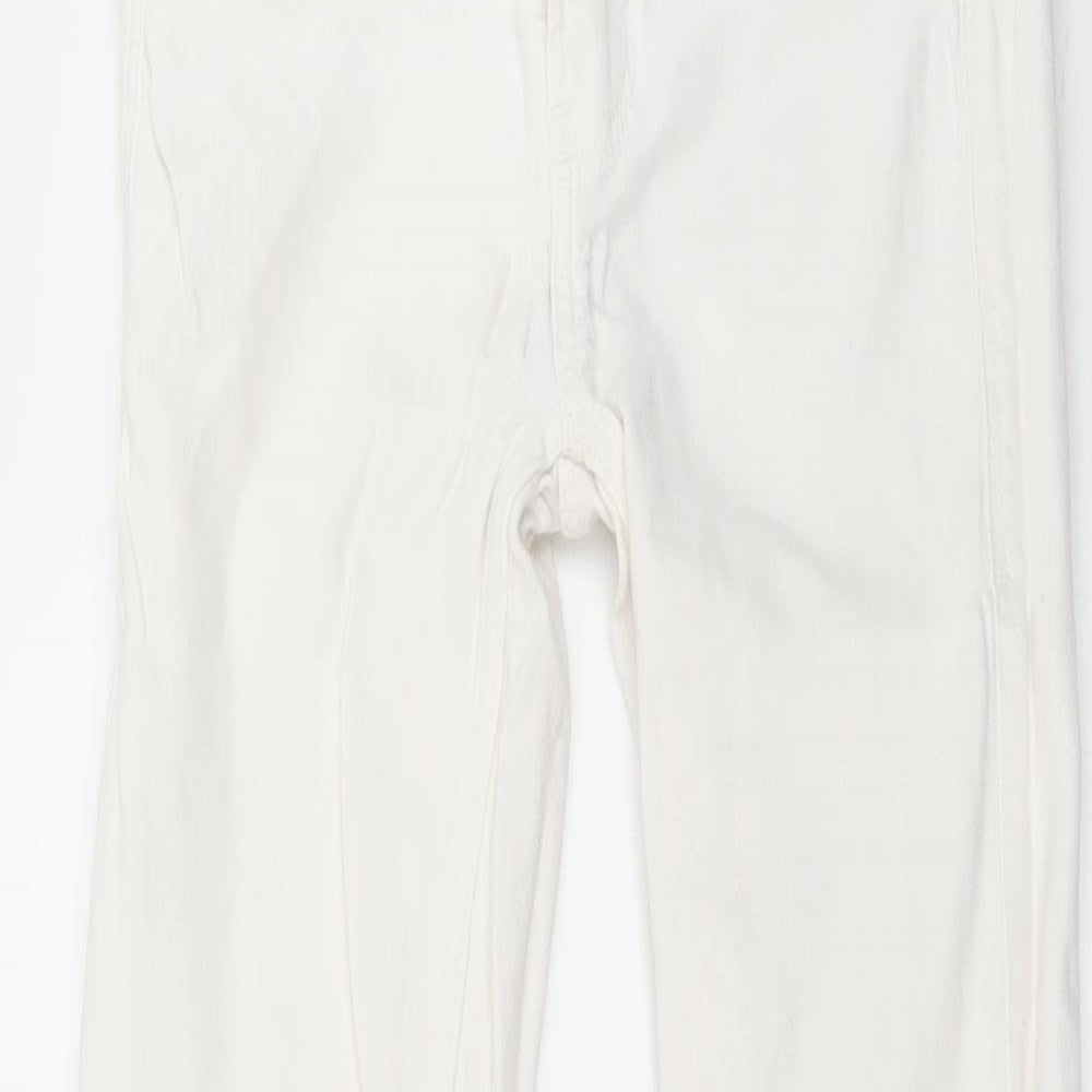 Zara Womens White  Denim Skinny Jeans Size 26 in L27 in