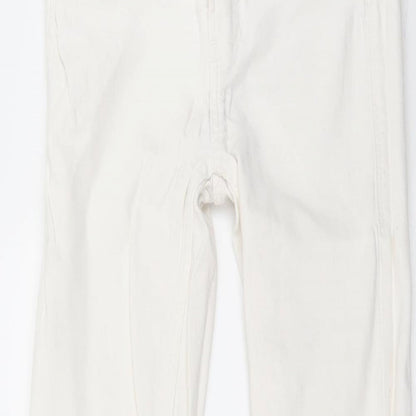 Zara Womens White  Denim Skinny Jeans Size 26 in L27 in