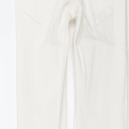 Zara Womens White  Denim Skinny Jeans Size 26 in L27 in