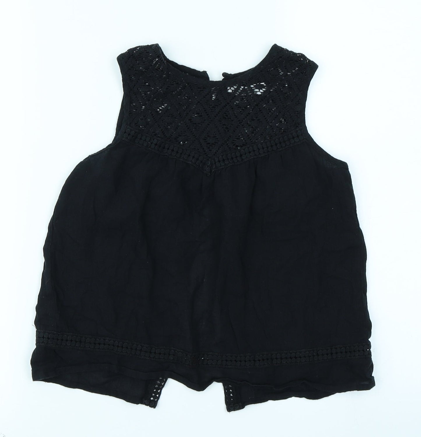 MNG Kids Girls Black   Basic T-Shirt Size 9-10 Years