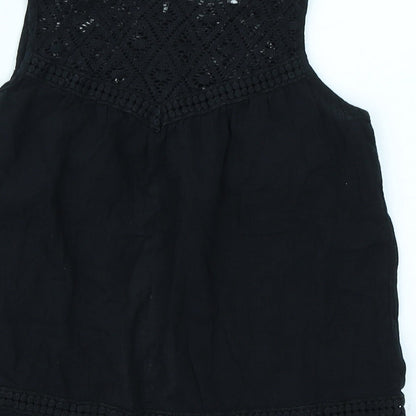 MNG Kids Girls Black   Basic T-Shirt Size 9-10 Years