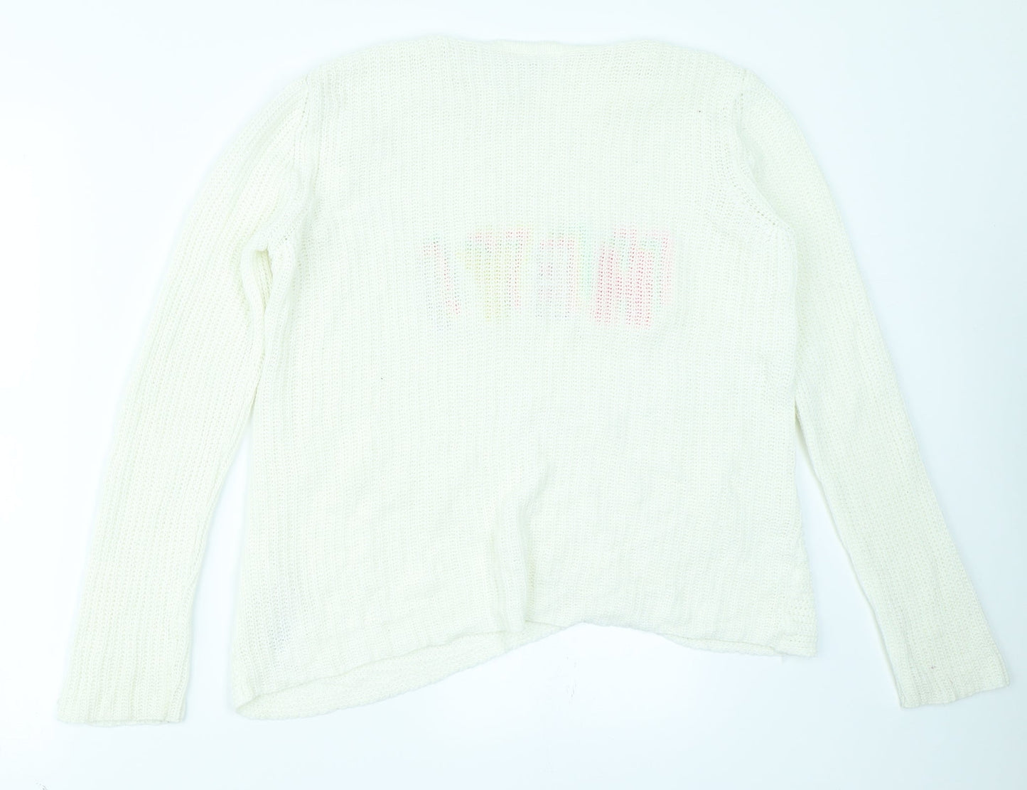 LC Waikiki Girls White   Pullover Jumper Size 12-13 Years