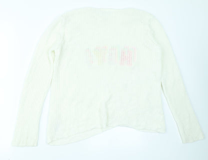 LC Waikiki Girls White   Pullover Jumper Size 12-13 Years