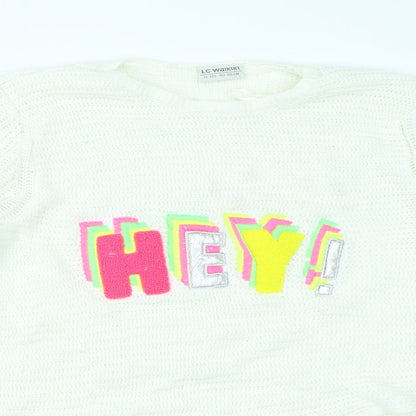 LC Waikiki Girls White   Pullover Jumper Size 12-13 Years