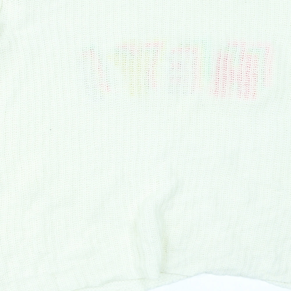LC Waikiki Girls White   Pullover Jumper Size 12-13 Years