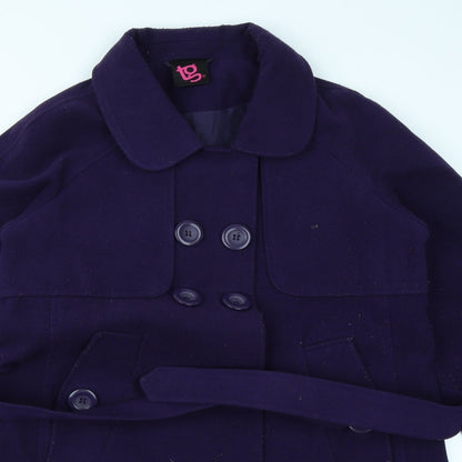 Womens UK Size 12 TG Purple Overcoat