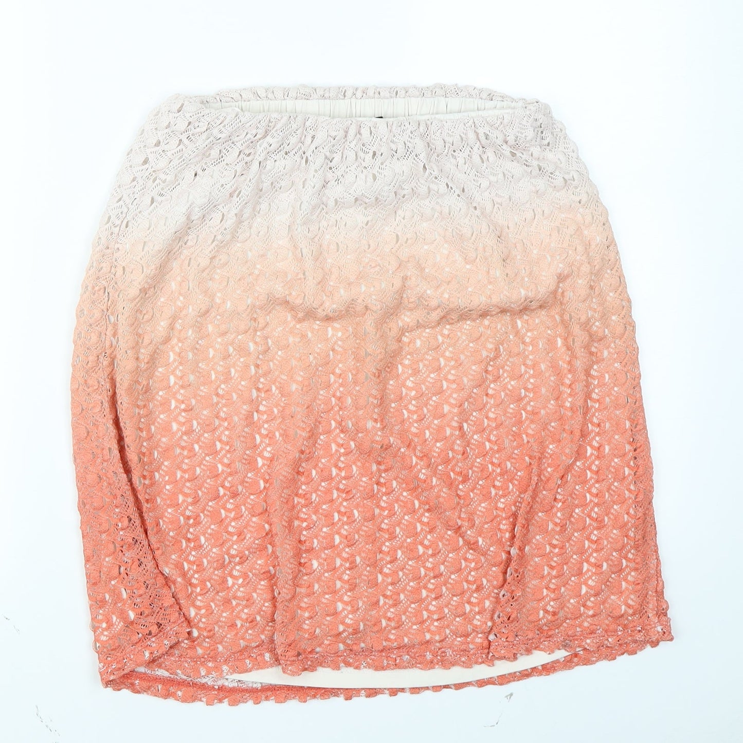 Rienda Womens Orange   A-Line Skirt Size S