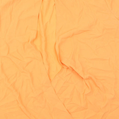 Papaya Womens Orange   Basic Blouse Size 14  - Open back