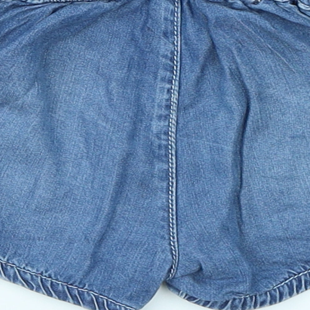 TU Girls Blue  Denim Capri Jeans Size 9-12 Months  - Shorts