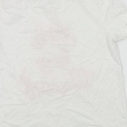 FALMER Womens White Colourblock  Basic T-Shirt Size 14