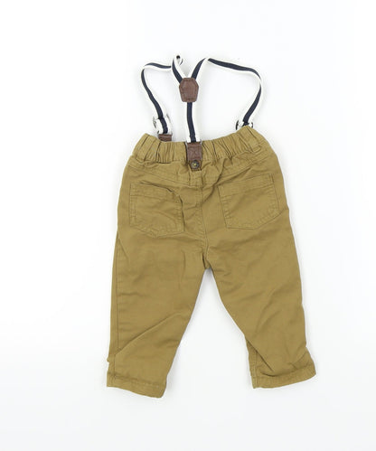 F&F Baby Brown   Capri Trousers Size 36 Months  - Braces Included