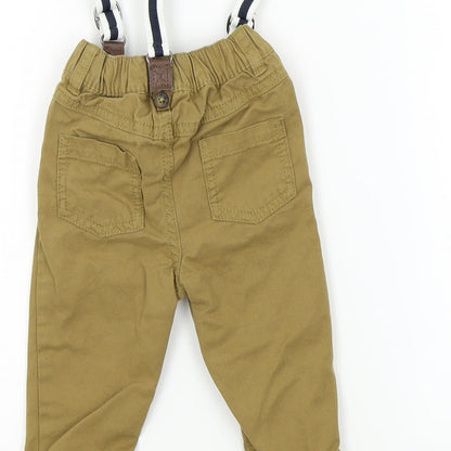 F&F Baby Brown   Capri Trousers Size 36 Months  - Braces Included
