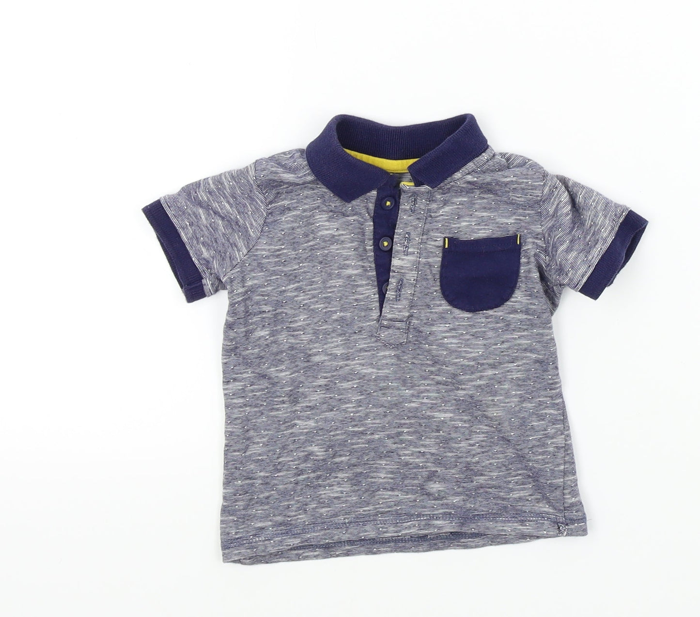 George Baby Blue Colourblock  Basic T-Shirt Size 6-9 Months