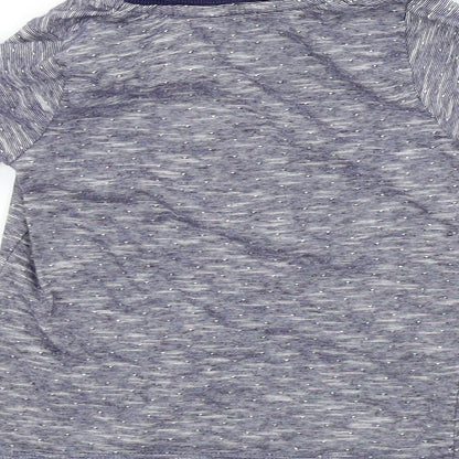 George Baby Blue Colourblock  Basic T-Shirt Size 6-9 Months