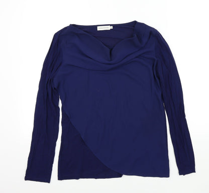 Paraphrase Womens Blue Colourblock  Basic T-Shirt Size M