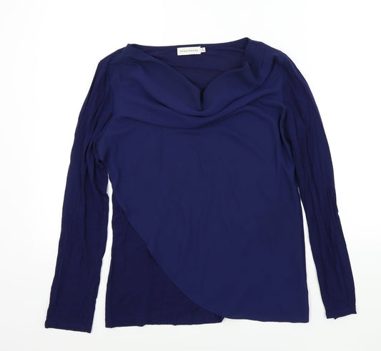 Paraphrase Womens Blue Colourblock  Basic T-Shirt Size M