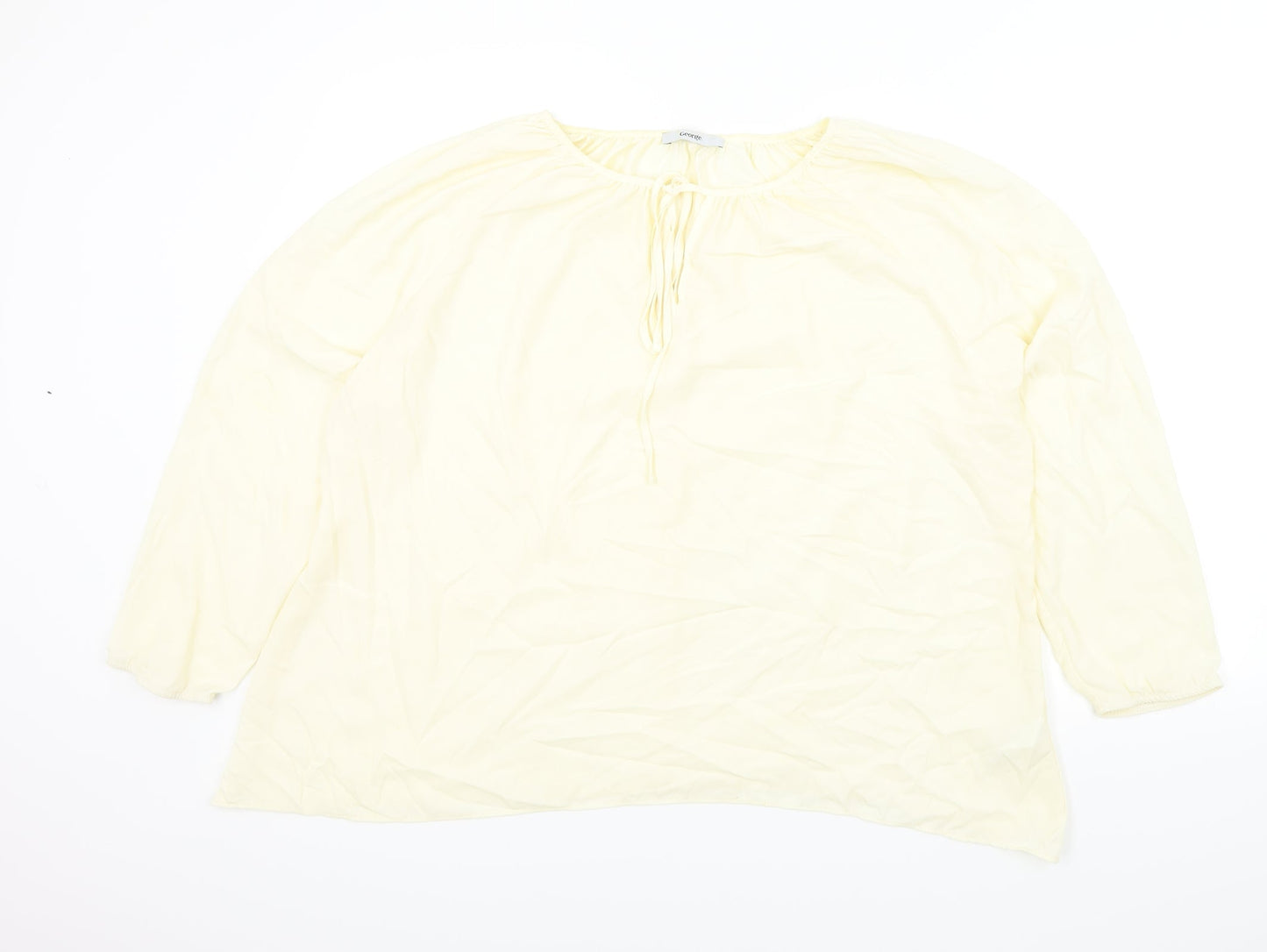 George Womens Beige   Basic Blouse Size 16