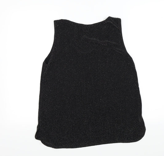 Womens UK Size M Wallis Black Basic T-Shirt