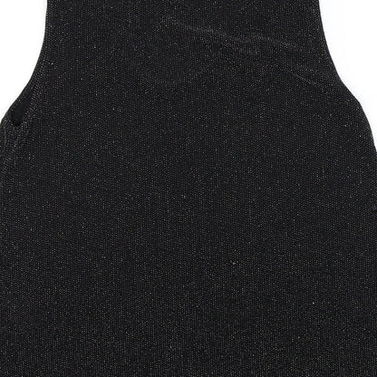 Womens UK Size M Wallis Black Basic T-Shirt