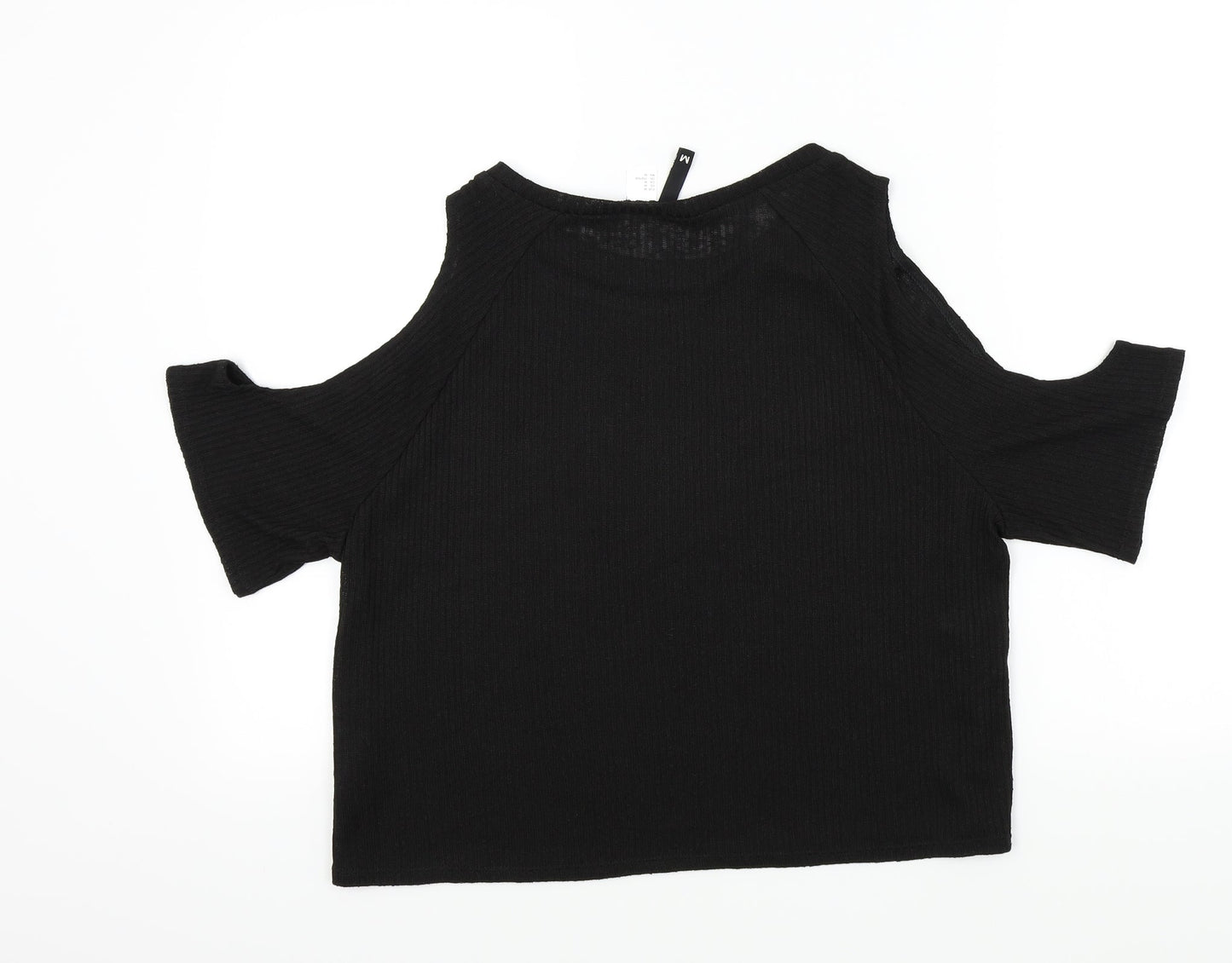 Womens UK Size M H&M Black Basic T-Shirt