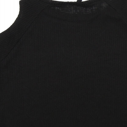 Womens UK Size M H&M Black Basic T-Shirt
