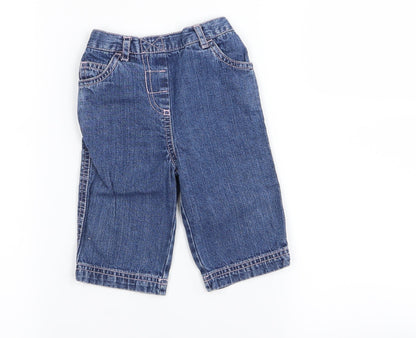 TU Girls Blue   Cargo Jeans Size 6-9 Months