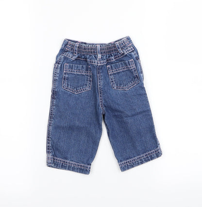 TU Girls Blue   Cargo Jeans Size 6-9 Months