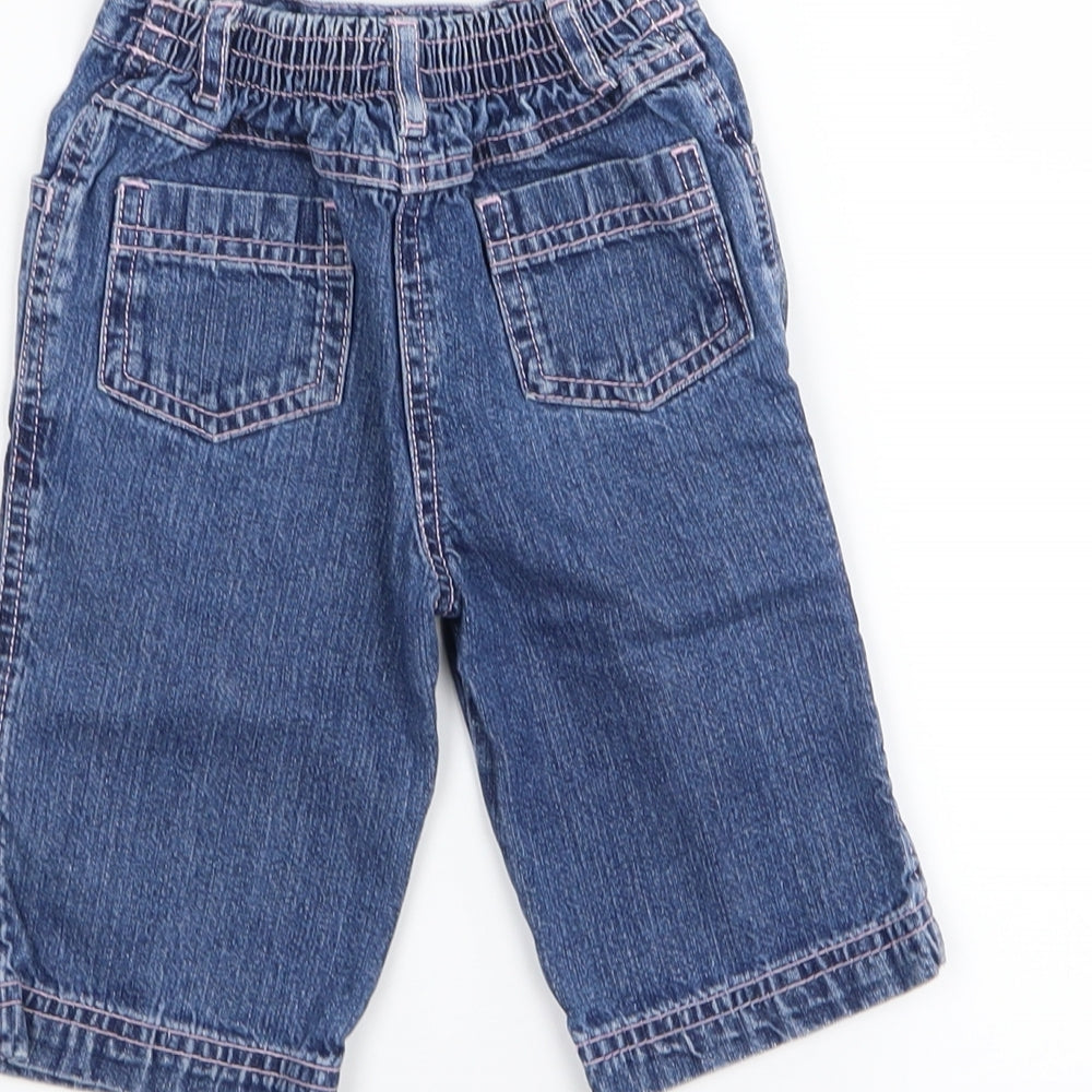 TU Girls Blue   Cargo Jeans Size 6-9 Months