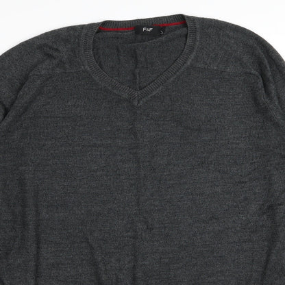 F&F Mens Grey   Pullover Jumper Size M