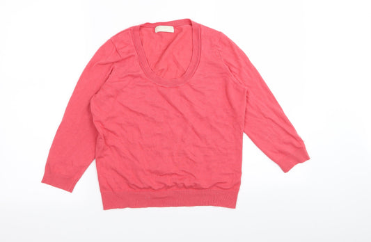 Marks & Spencer Womens Pink   Pullover Jumper Size 14
