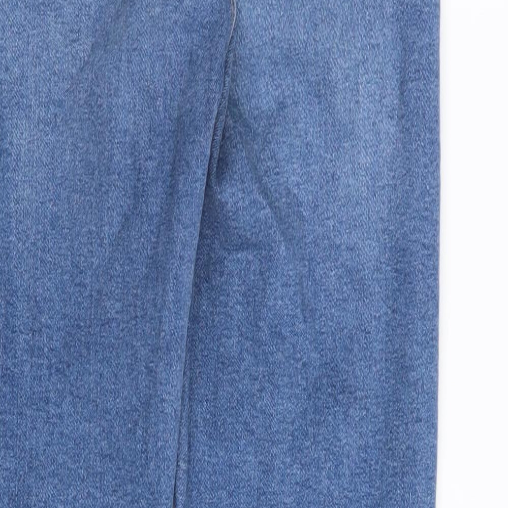 Topshop Womens Blue   Skinny Jeans Size 28 in L32 in - RIPPED JEANS