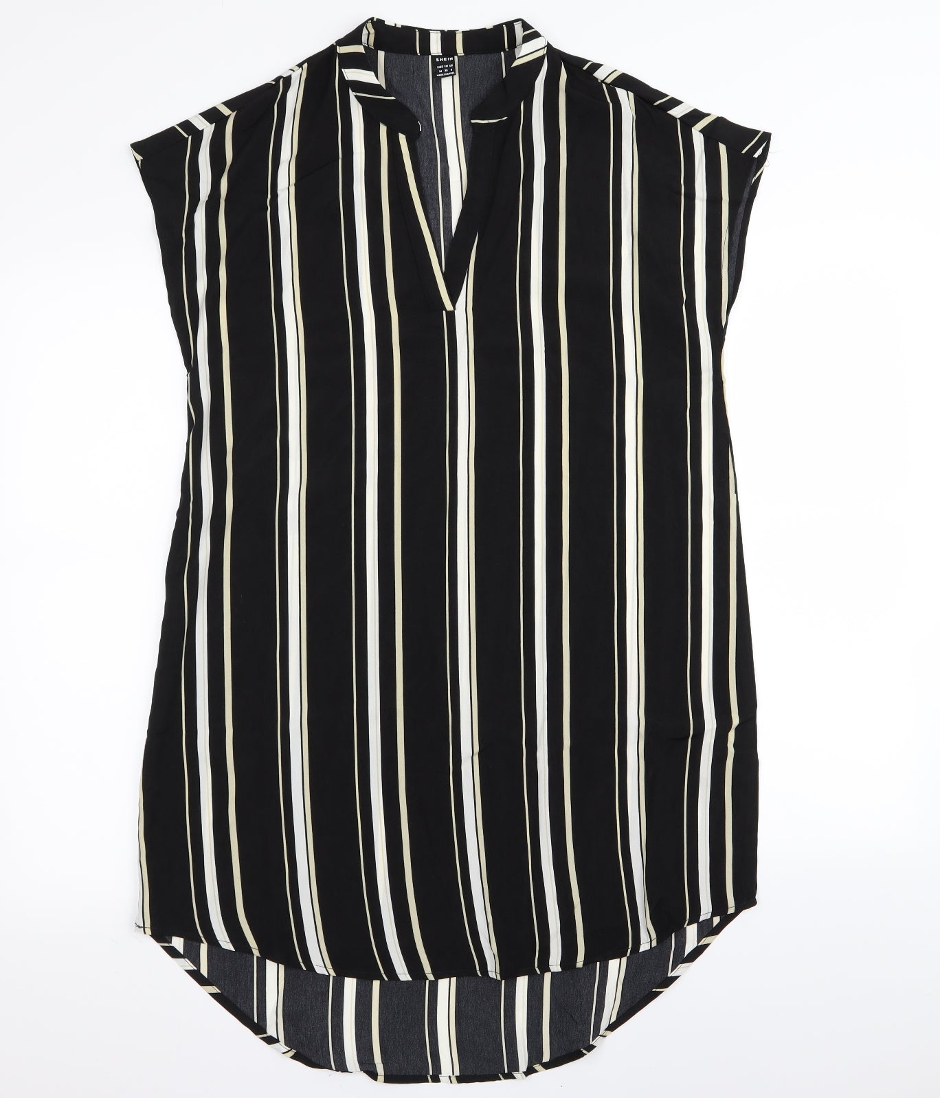 SheIn Womens Black Striped  A-Line  Size 12