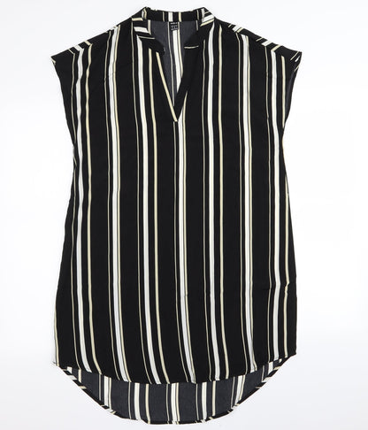SheIn Womens Black Striped  A-Line  Size 12