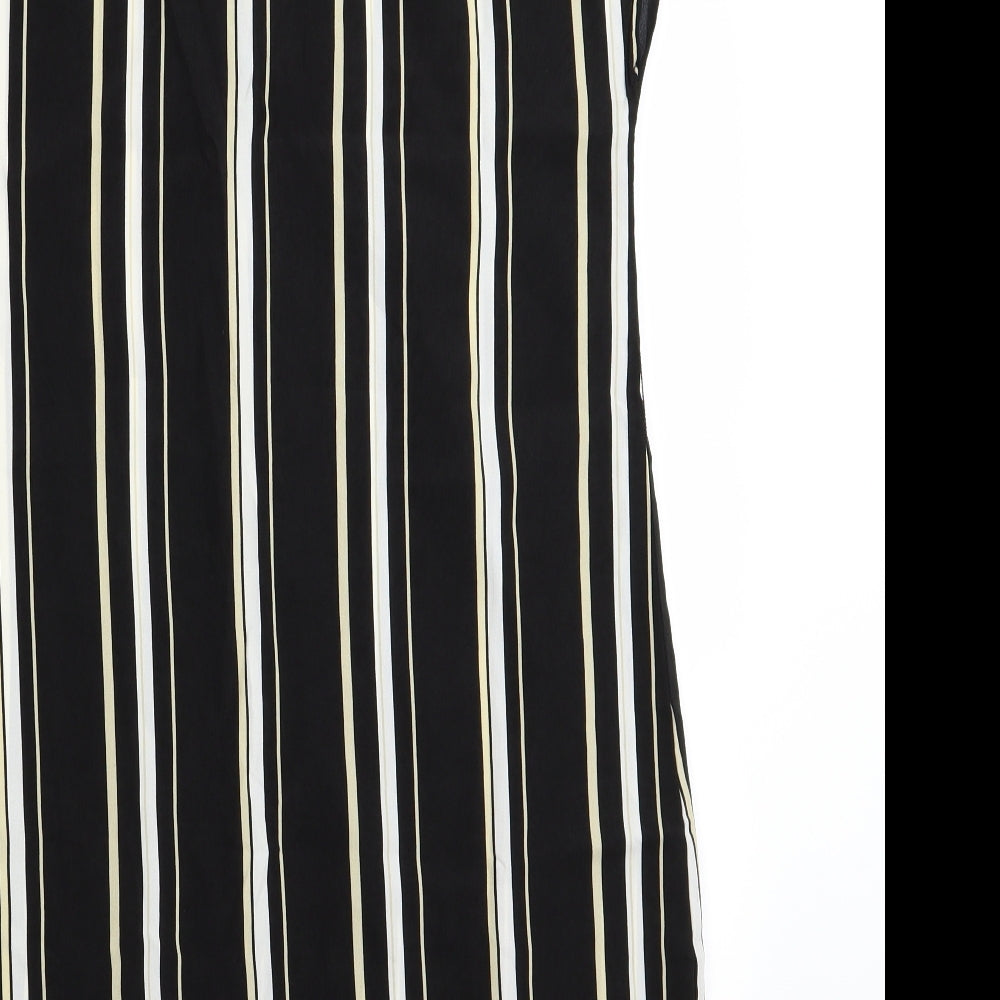 SheIn Womens Black Striped  A-Line  Size 12