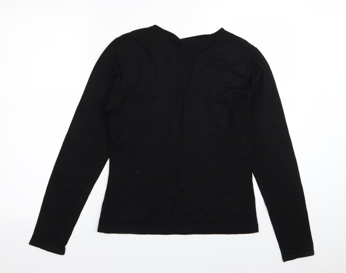 Womens UK Size 14 Wallis Black Basic T-Shirt