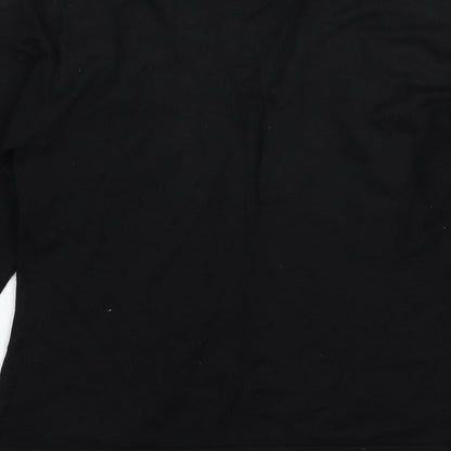 Womens UK Size 14 Wallis Black Basic T-Shirt