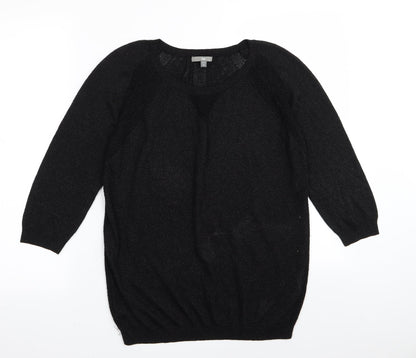 Womens UK Size S Gap Black Basic T-Shirt