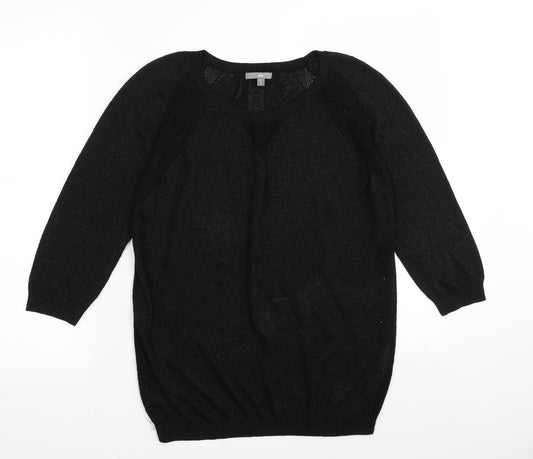 Womens UK Size S Gap Black Basic T-Shirt