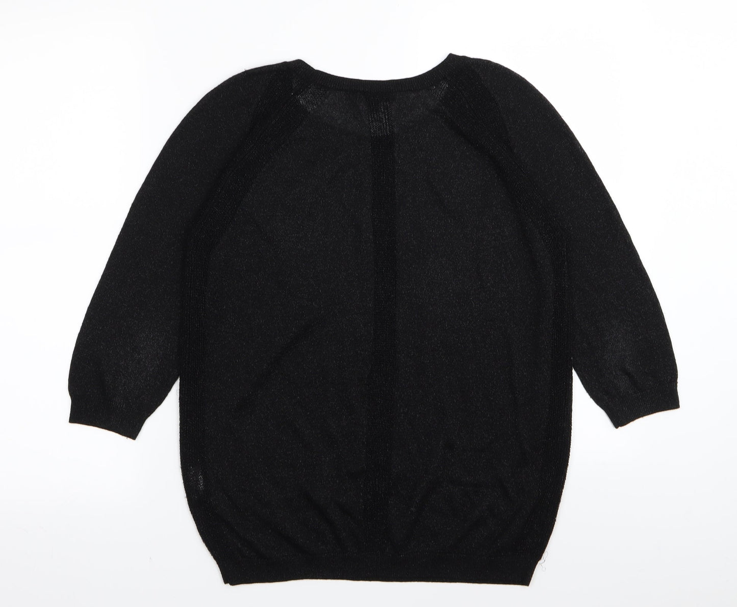 Womens UK Size S Gap Black Basic T-Shirt