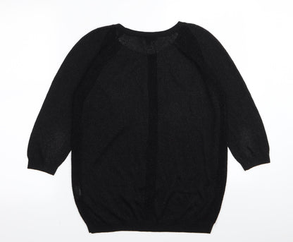 Womens UK Size S Gap Black Basic T-Shirt
