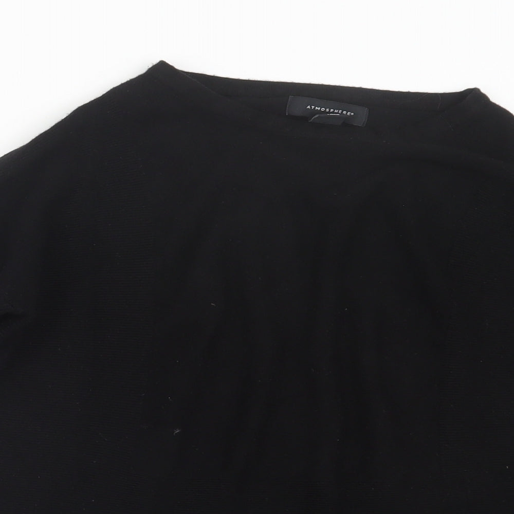 Atmosphere Womens Black  Knit Pullover Jumper Size 10