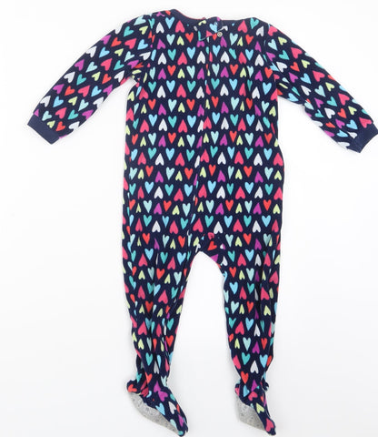 Carter's Girls Blue Geometric  Top One Piece Size 2 Years