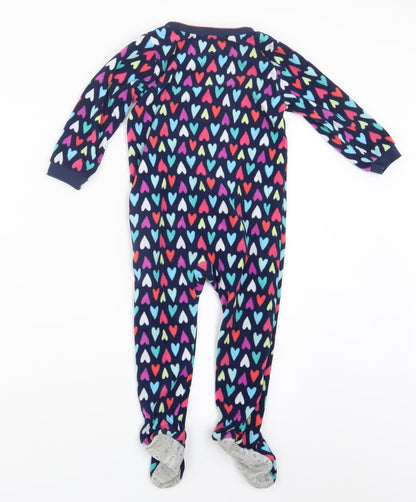 Carter's Girls Blue Geometric  Top One Piece Size 2 Years