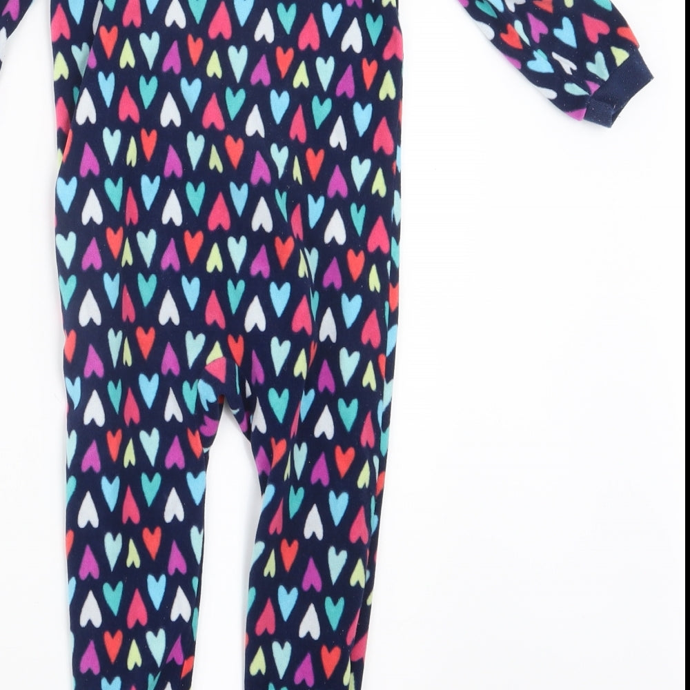Carter's Girls Blue Geometric  Top One Piece Size 2 Years