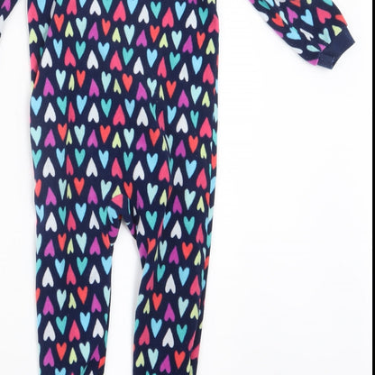 Carter's Girls Blue Geometric  Top One Piece Size 2 Years