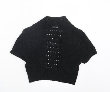 West One Womens Black  Knit Cardigan Jumper Size 10